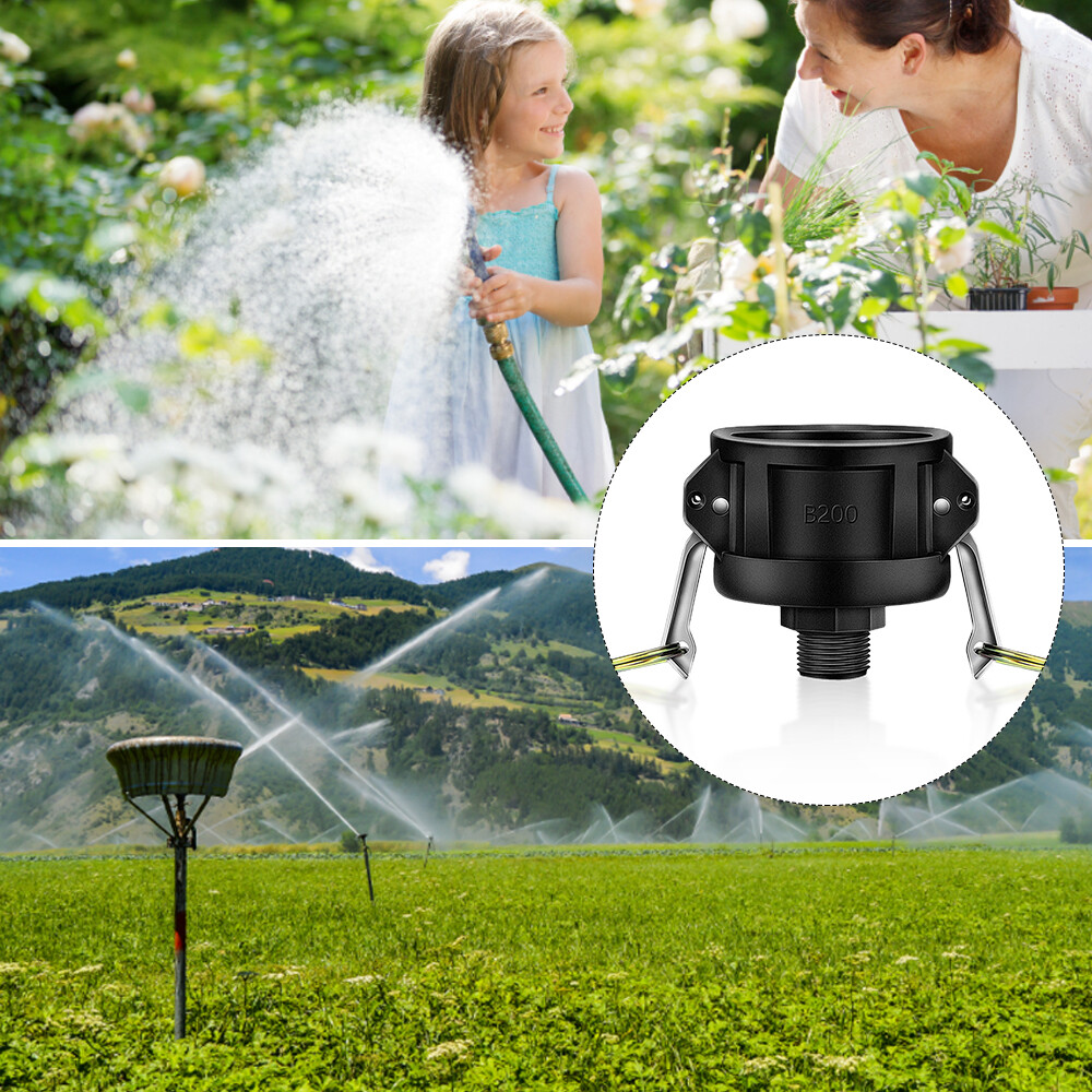275 330 Gallon IBC Tote Water Tank Drain Adapter 2″Cam Lock for 3/4″ Garden Hose