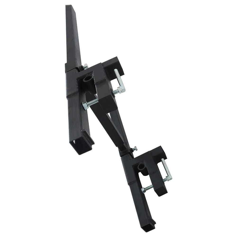 Tractor Bucket Clamp On Pallet Forks 60″ 2000lbs With Adjustable Stabilizer Bar