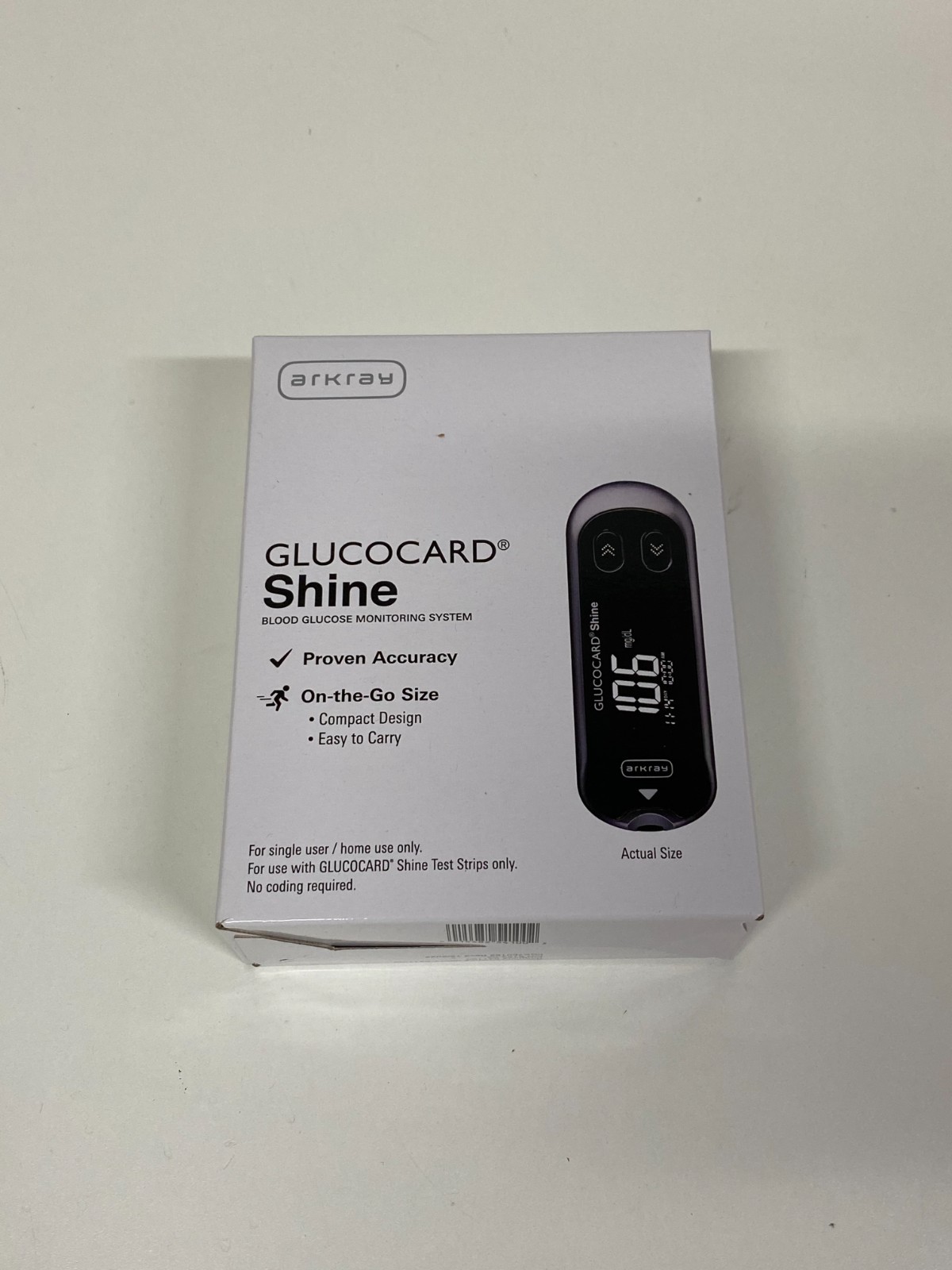 ARKRAY USA Glucocard Shine E6G197P Exp.2026-09 (*CC32*)