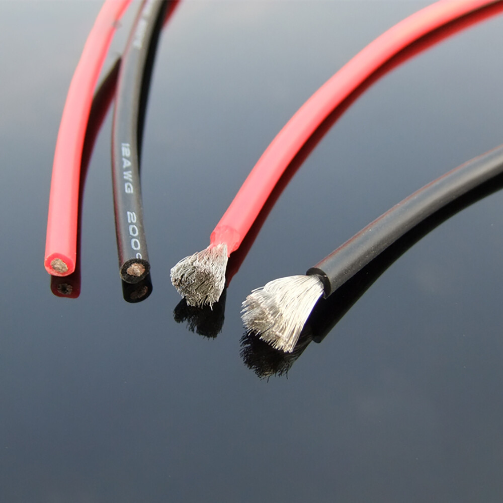 Flexible Soft Silicone Wire Cable 8/10/12/14/16/18/20/30 AWG Tinned Copper RC