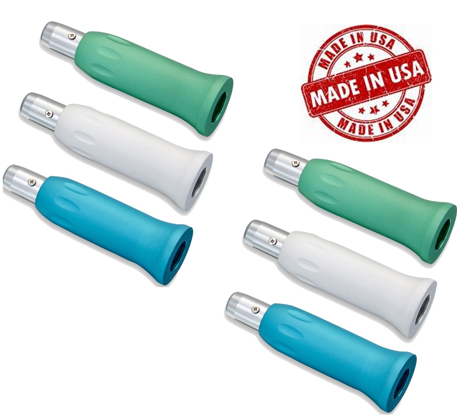 6 X Prophy Handpiece Friction Grip Nose Cone , Fits any Motor, 3 colors – New