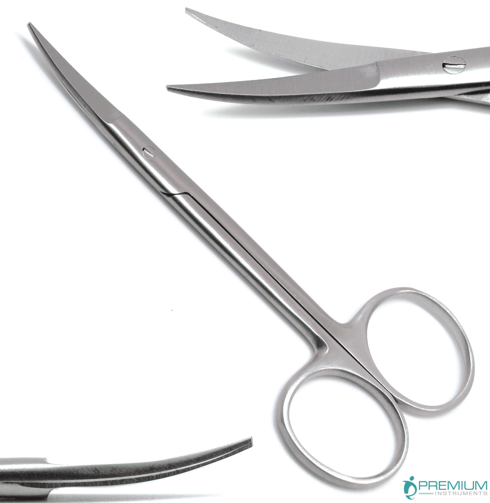 Iris Scissors Straight and Curved 4.5″ Surgical Dental Veterinary Tools Set of 2