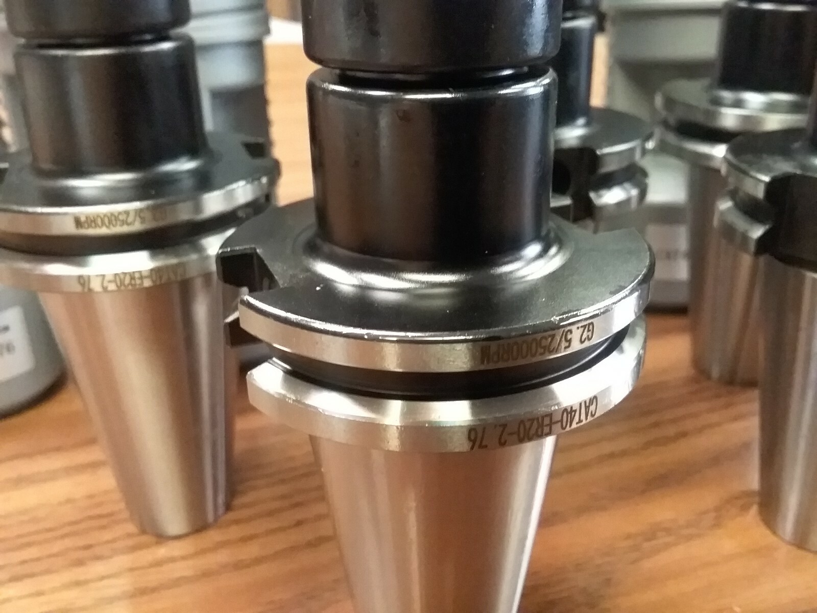 6pcs CAT40-ER20-2.76″ COLLET CHUCKS balanced to G2.5/25000RPM #B25-CAT40-ER20