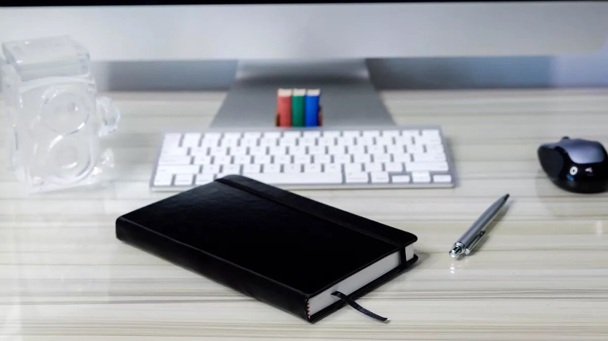 Hard Cover Lined/Dotted Journals 2 Pack Black Leather Notebooks- Thick Diary