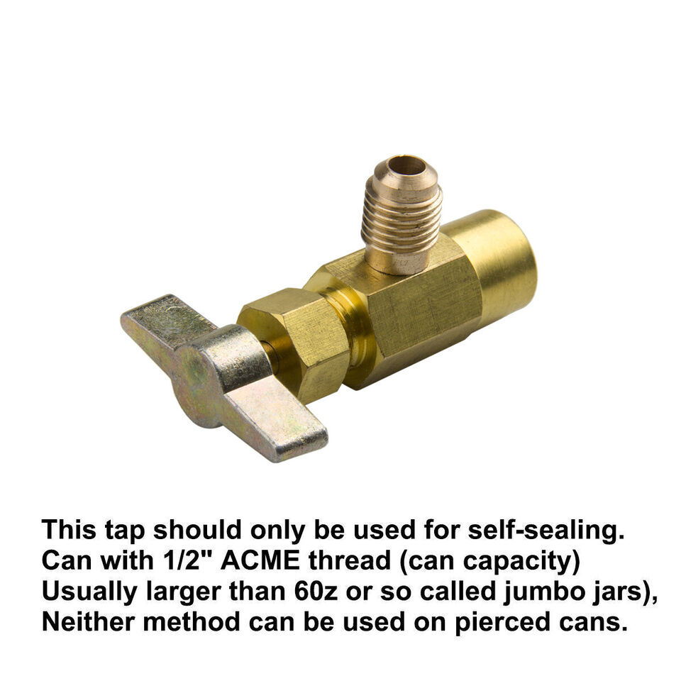 Self-Sealing Can AC A/C Tap Valve Recharge Hose Freon Adapter Tool Cans Car Auto