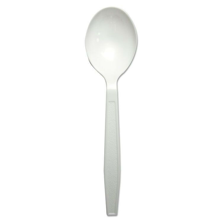 Boardwalk SOUPHWPPWH Heavyweight Cutlery Soup Spoon – White (1000/CT) New