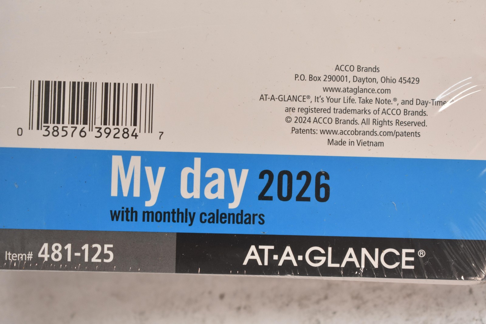 2026 Planner Refill Daily Monthly My Day Size 4 AT-A-GLANCE 481-125 Inserts