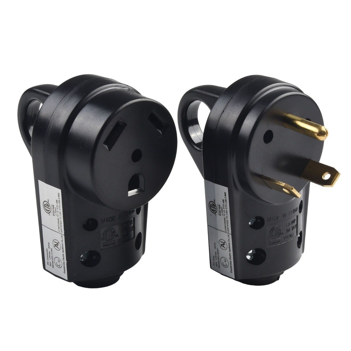 Receptacle Plug Male&Female Power Cord End Replacement Electrical 125V RV 30 AMP