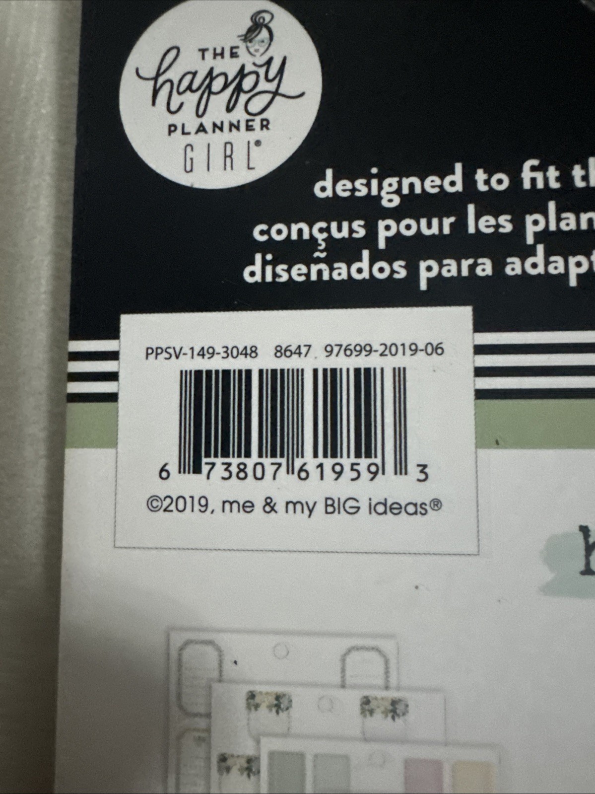 ME & MY BIG IDEAS Happy Planner STCKRS, Homebody, 789/Pkg new