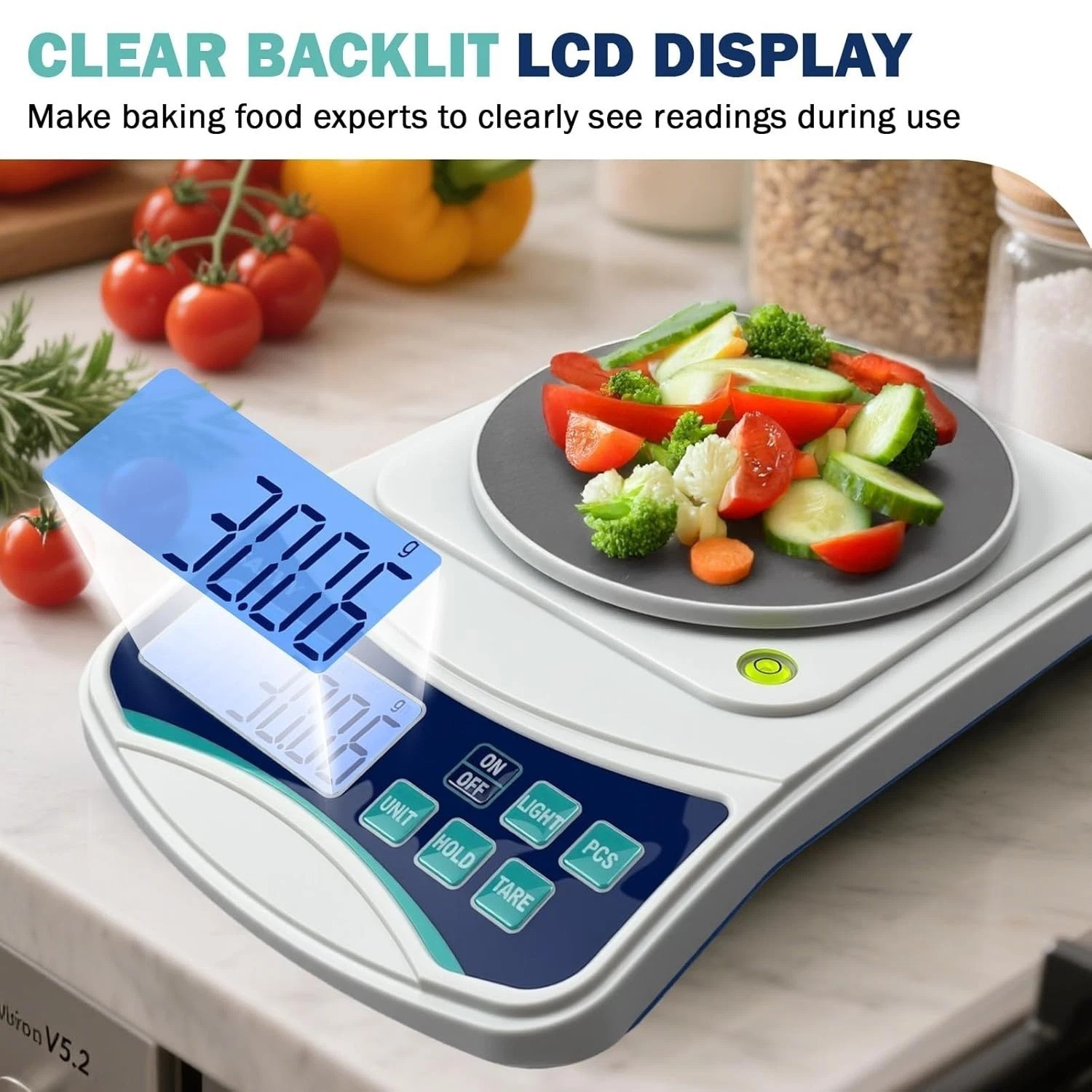 Digital Lab Scale 1000g x 0.01g oz/g/ct/DWT/tl/gn/ozt Precision Electronic Sc…