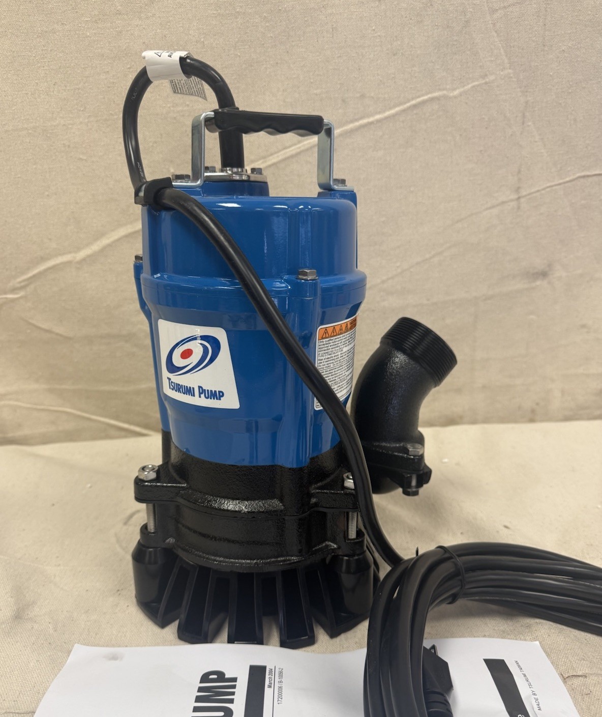 TSURUMI HS2.4S-62 (115V) Plug-In Utility Pump 1/2 HP 3320 RPM