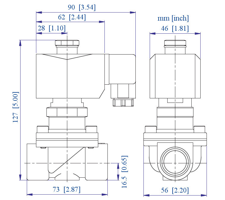3/4 inch NORMALLY OPEN 110V-120V AC Brass Solenoid Valve NPT ONE-YEAR WARRANTY