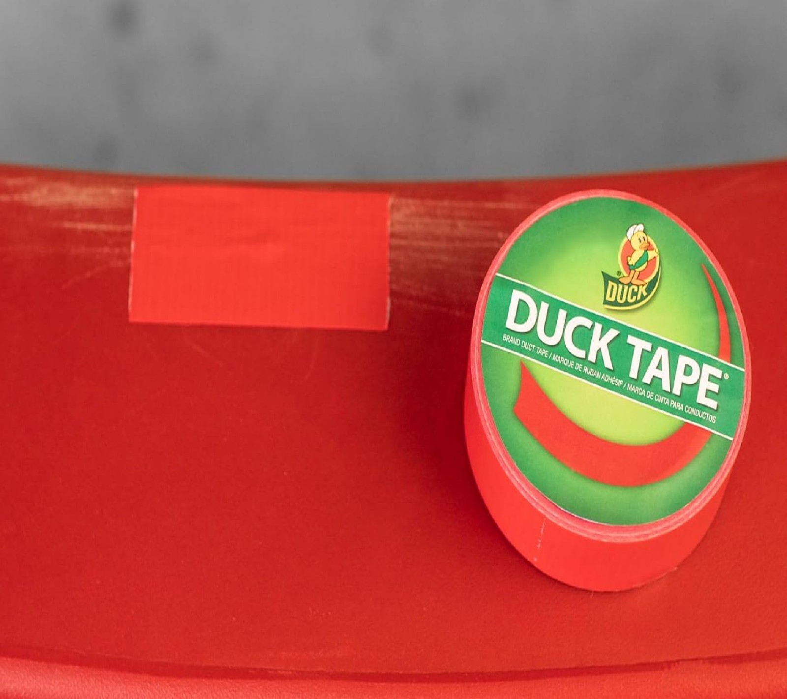 Duck Brand 1265014 Color Duct Tape, Red, 1.88 Inches x 20 Yards, Single Roll
