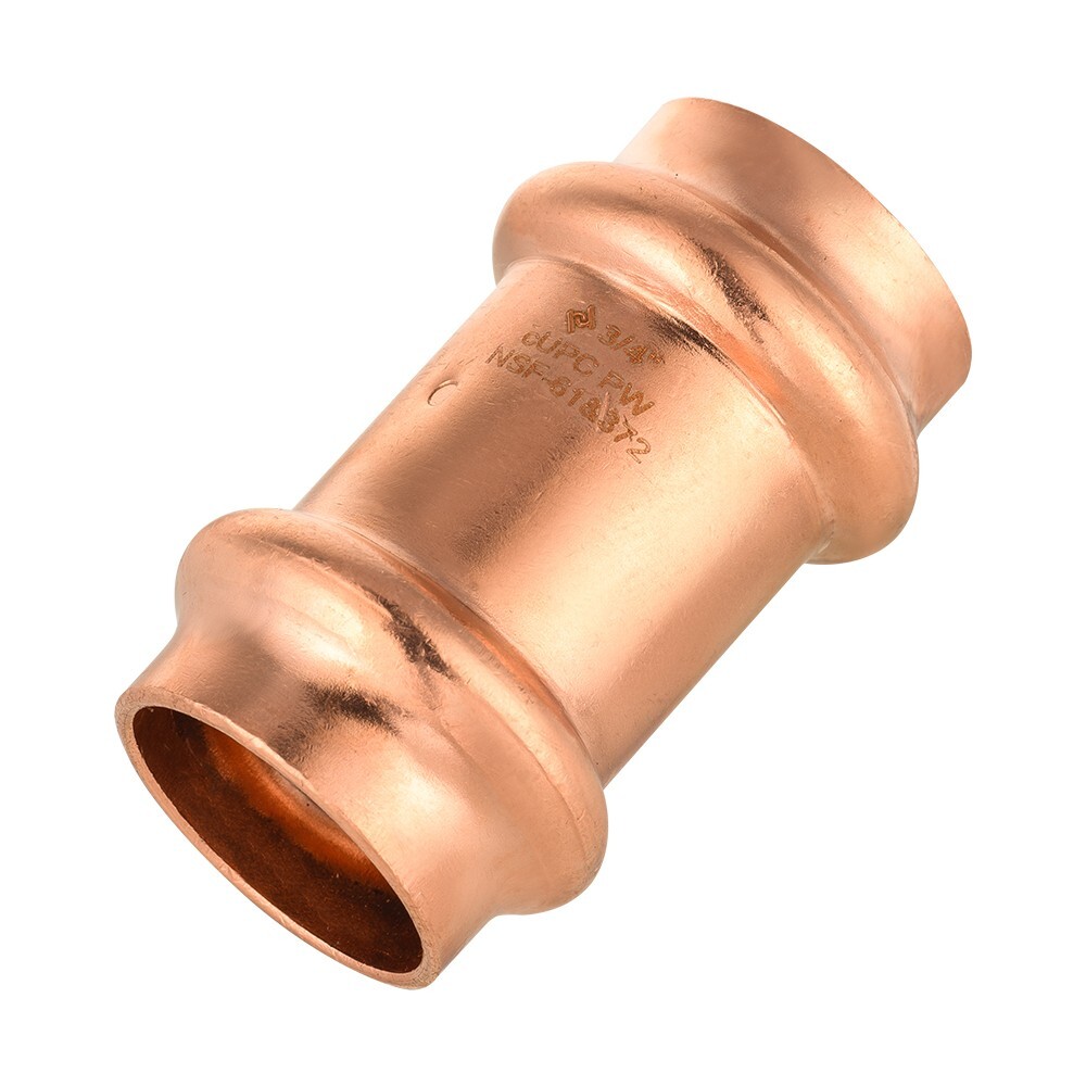 10 PCS EFIELD 3/4 » X 3/4″ Press Fit Coupling with Stop , Lead Free