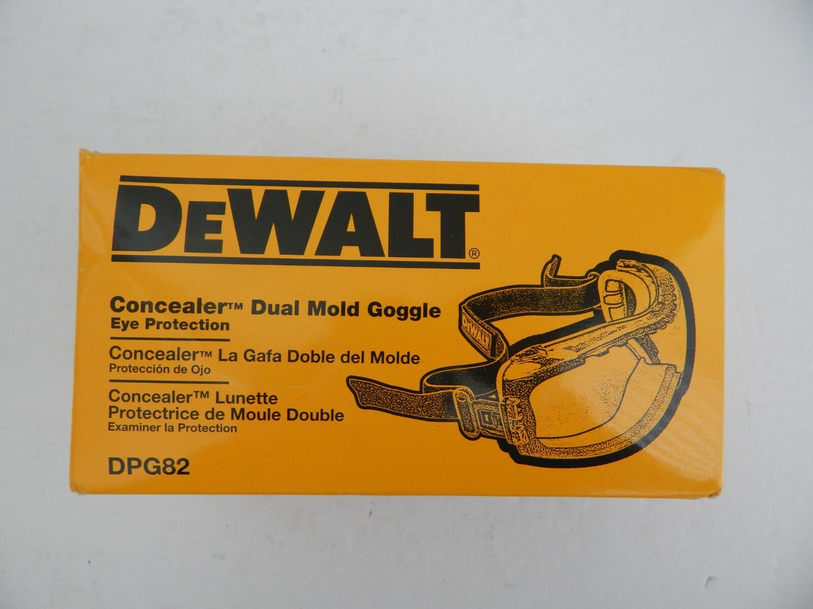 DEWALT DPG82 Concealer Safety Goggles with Clear Anti-Fog Lens New