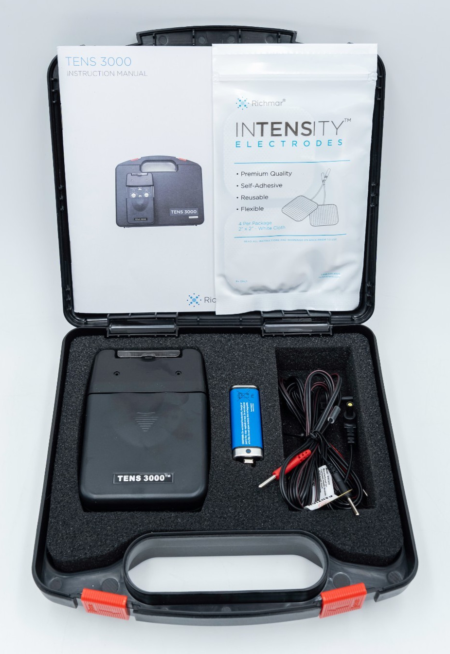 Roscoe TENS 3000 2-Channel Handheld Unit with Accessories and Case
