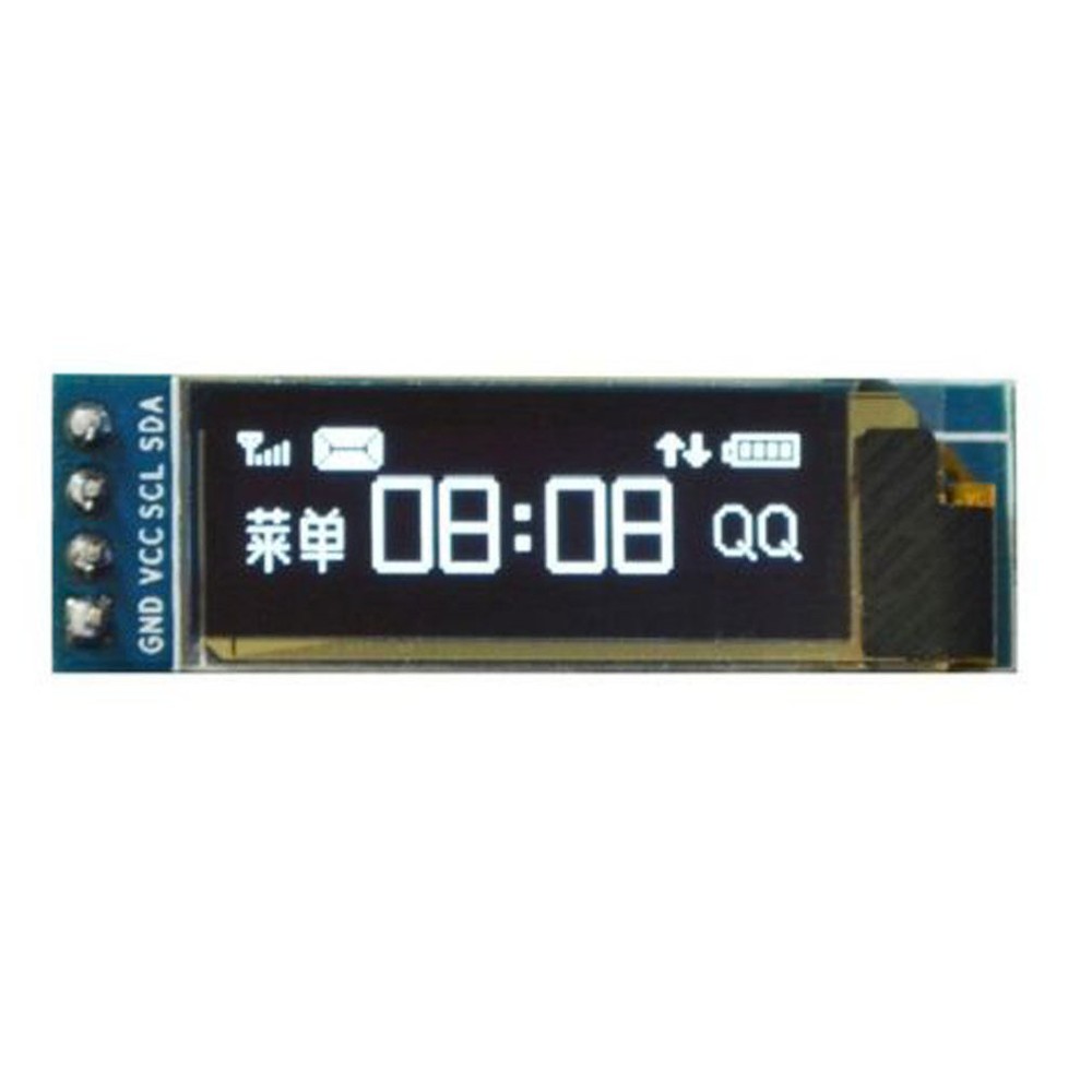 IIC I2C 0.91″128×32 White OLED LCD Display Module 3.3v 5v FOR AVR STM32 Arduino