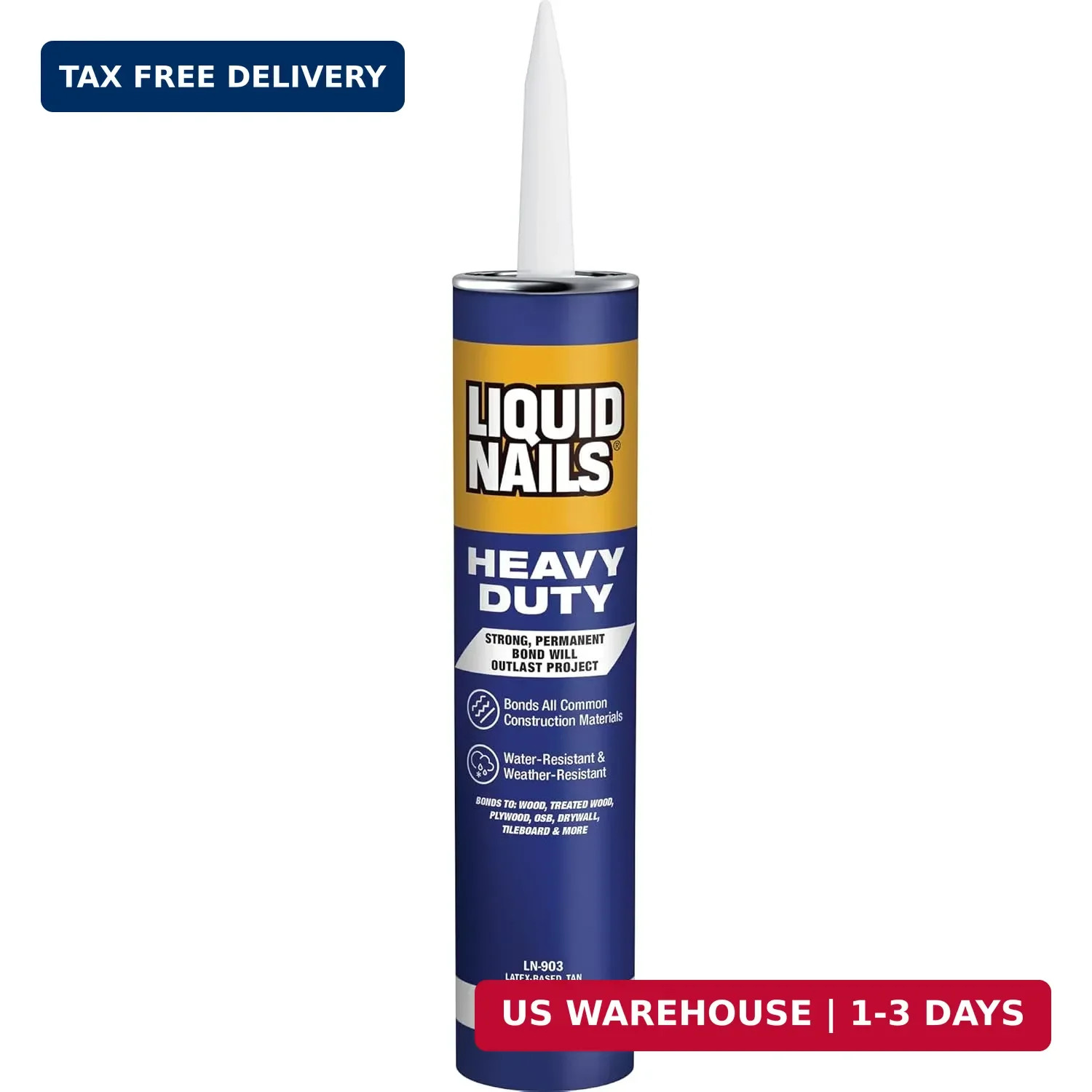 Liquid Nails Heavy Duty Construction Adhesive (LN903), 10 oz