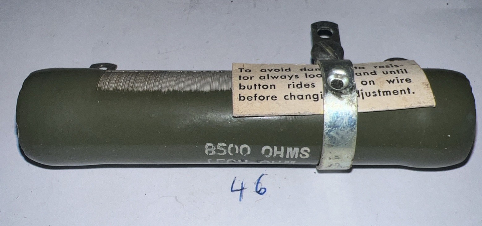 8500 Ohm 50 Watt Adjustable, Tubular Ceramic Power Resistor By TECH-OHM
