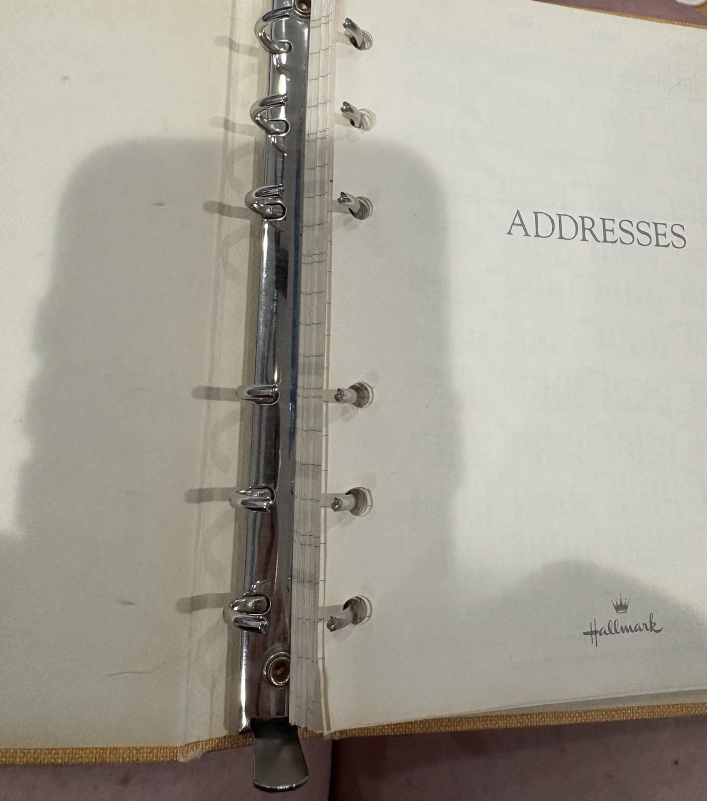 Vintage Hallmark Koala Address Book 3 Ring Binder Loose Leaf Friendship