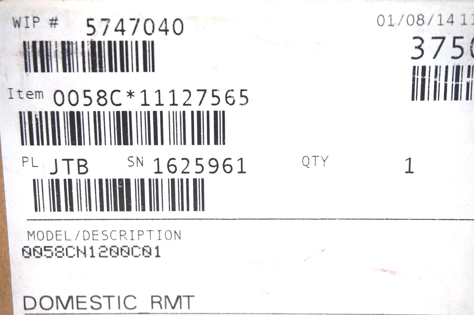 NEW ROSEMOUNT 0058CN1200C01 SENSOR