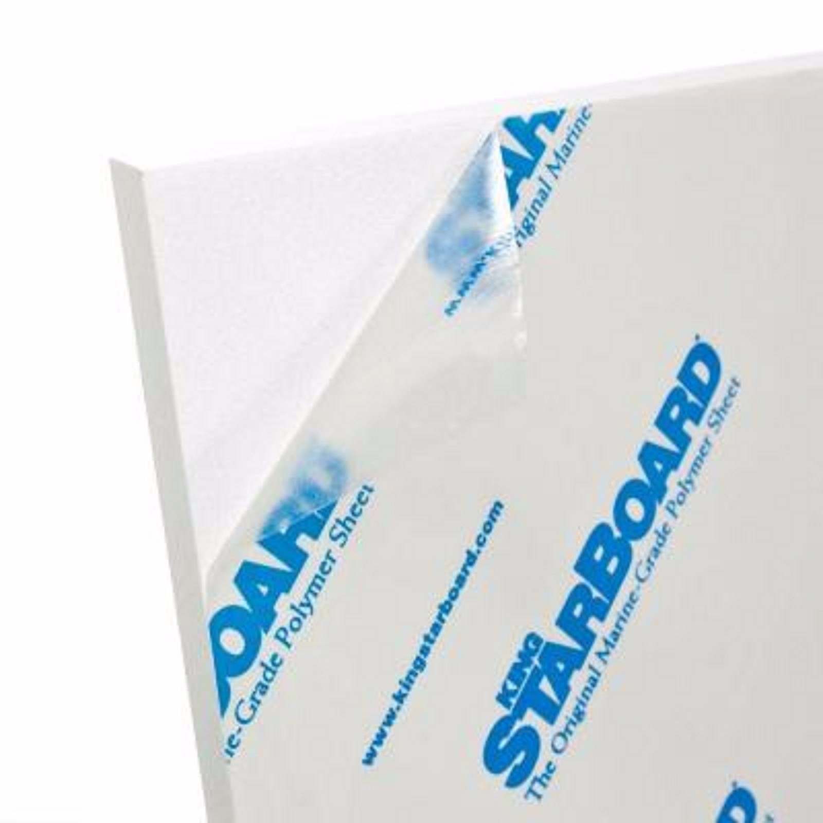 HDPE King Starboard Plastic Sheet – 3/4″ Thick (19mm) – White – 24″ x 54″