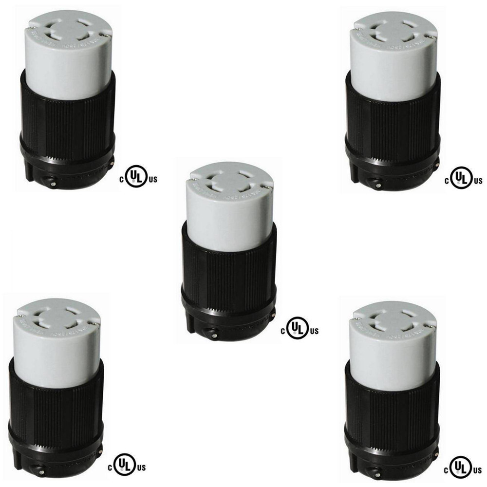 OCSParts L14-30R Generator Connector, 30A, 125/250V, NEMA L14-30R (Pack of 5)