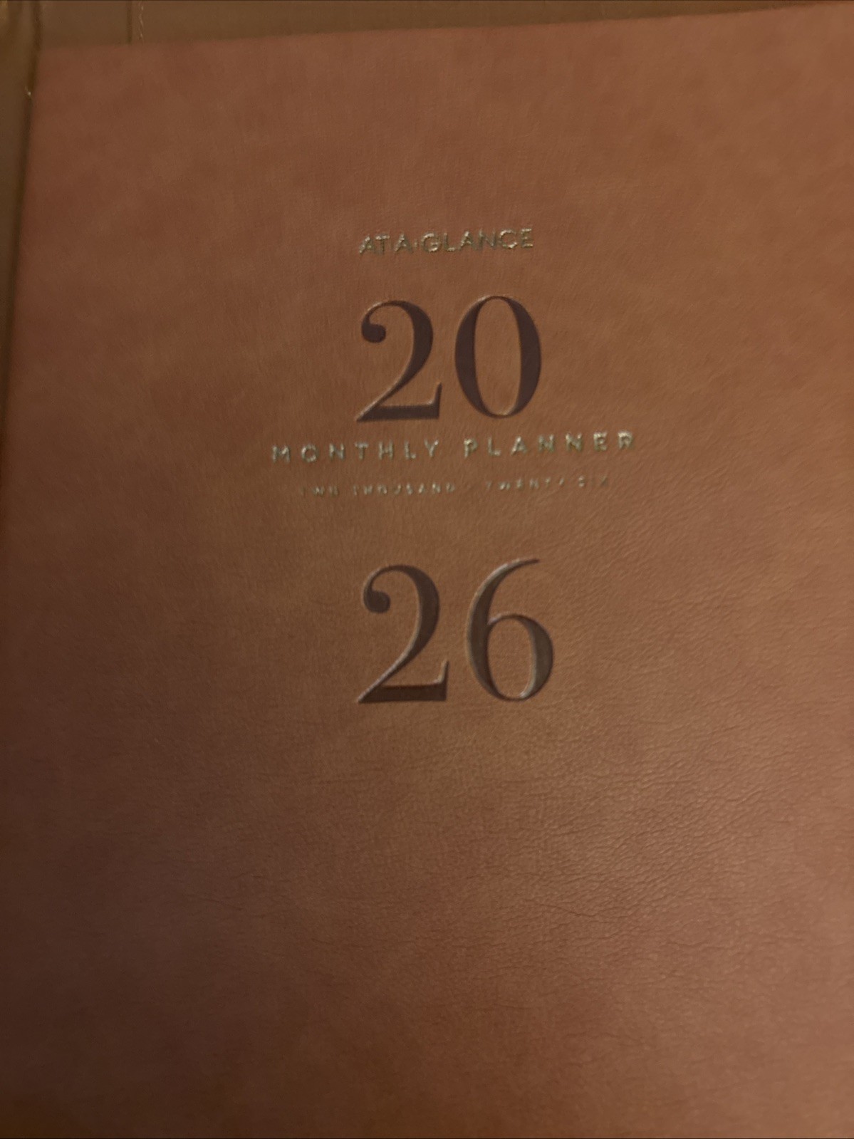 At-A-Glance 2026 Calendar Planner Monthly New Year Brown YP600-09 Clipboard