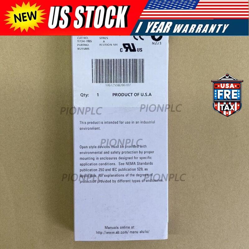 New Sealed Allen-Bradley 1734-TBS POINT I/O Module Terminal Base 1734TBS