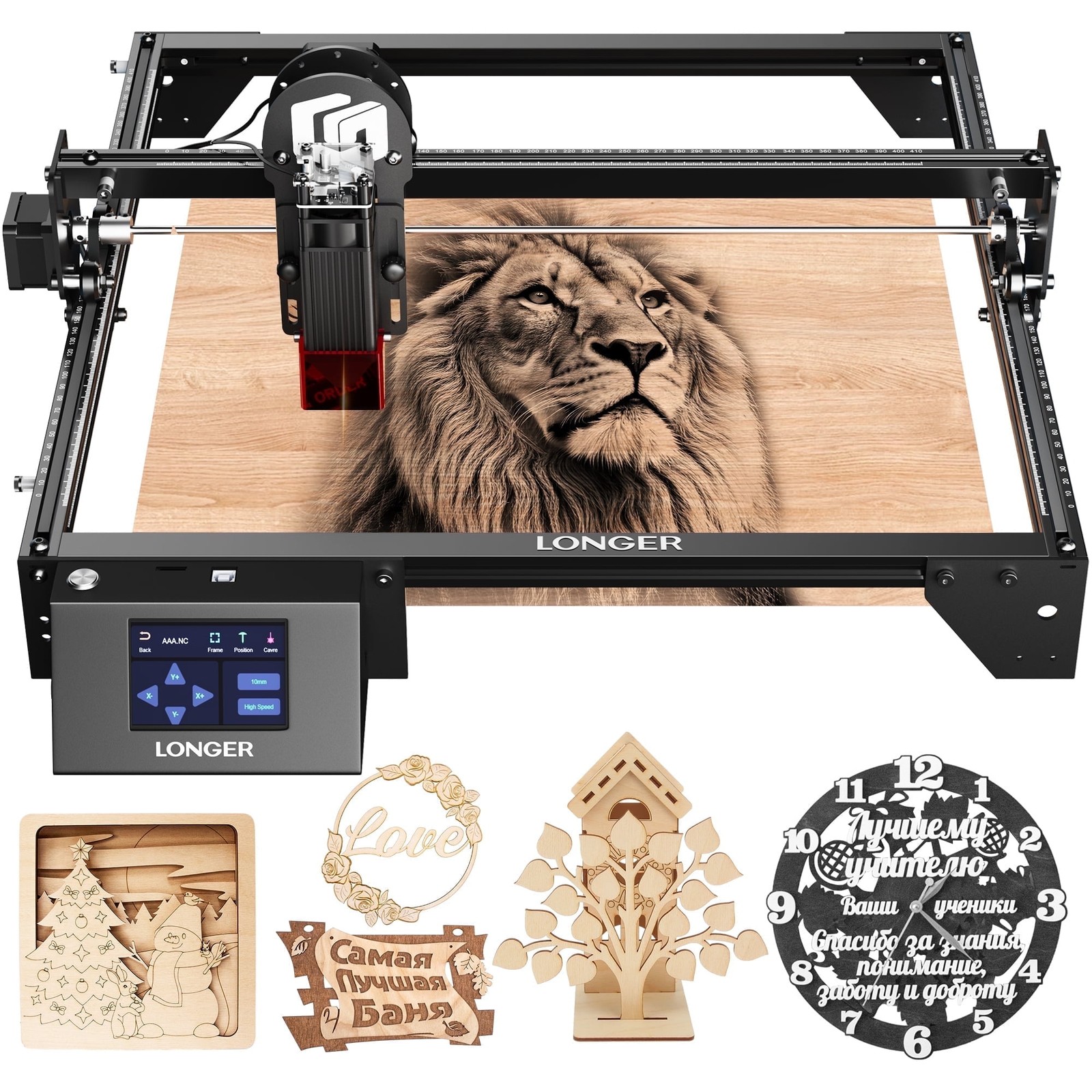 Laser Engraver 5W Output DIY Laser Engraving Machine 15.7″ x 15.7″ Laser Cutter