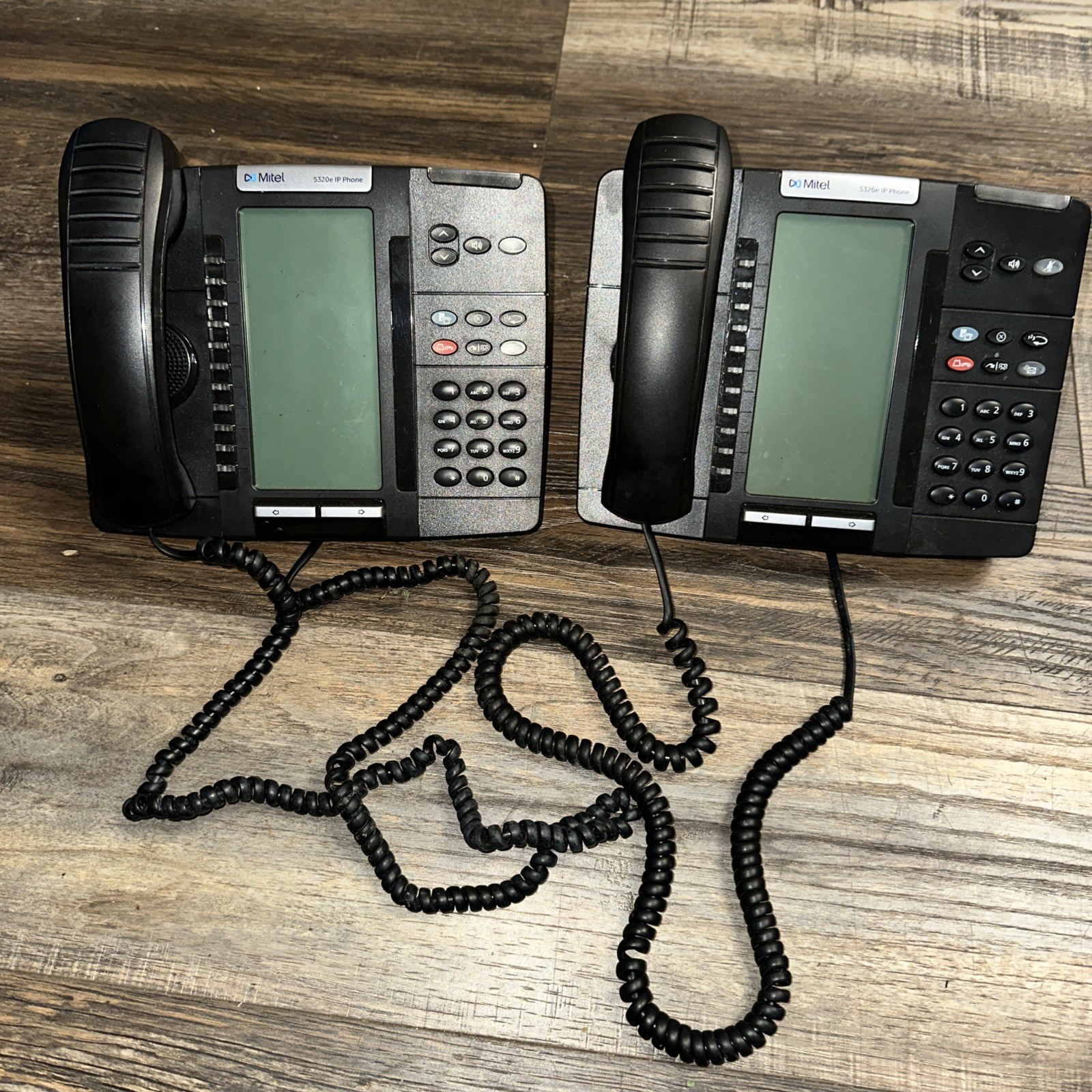 Mitel 5320e IP Phone w/Backlit Display (50006634) Lot Of 2 Pair