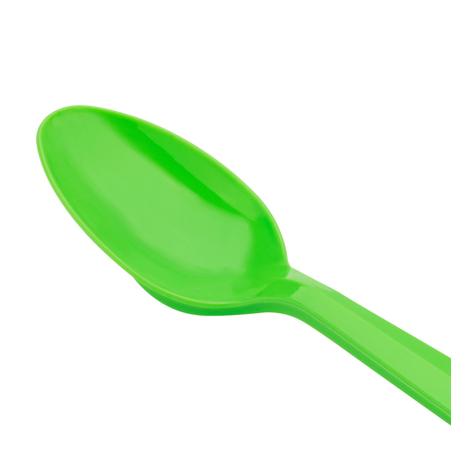 Karat PP Plastic Medium Weight Tea Spoons – Green – 1,000 ct, U2008 (Green)