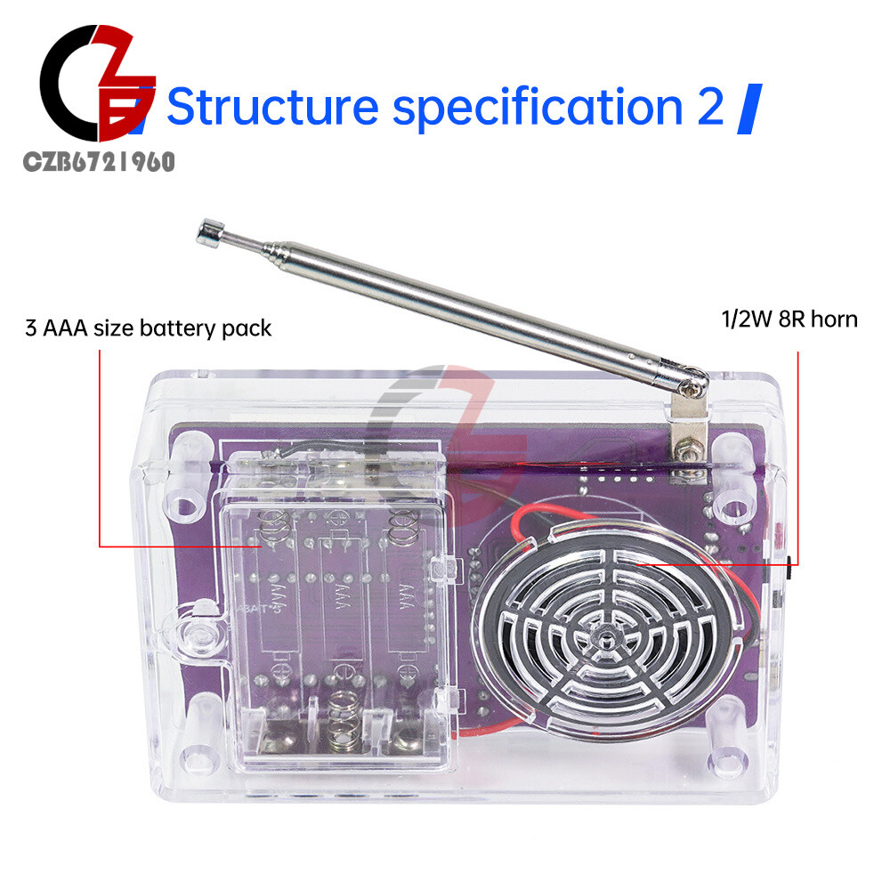 DIY FM Radio Electronic Kit 87-108MHz Digital RDA5807S Module Soldering Project