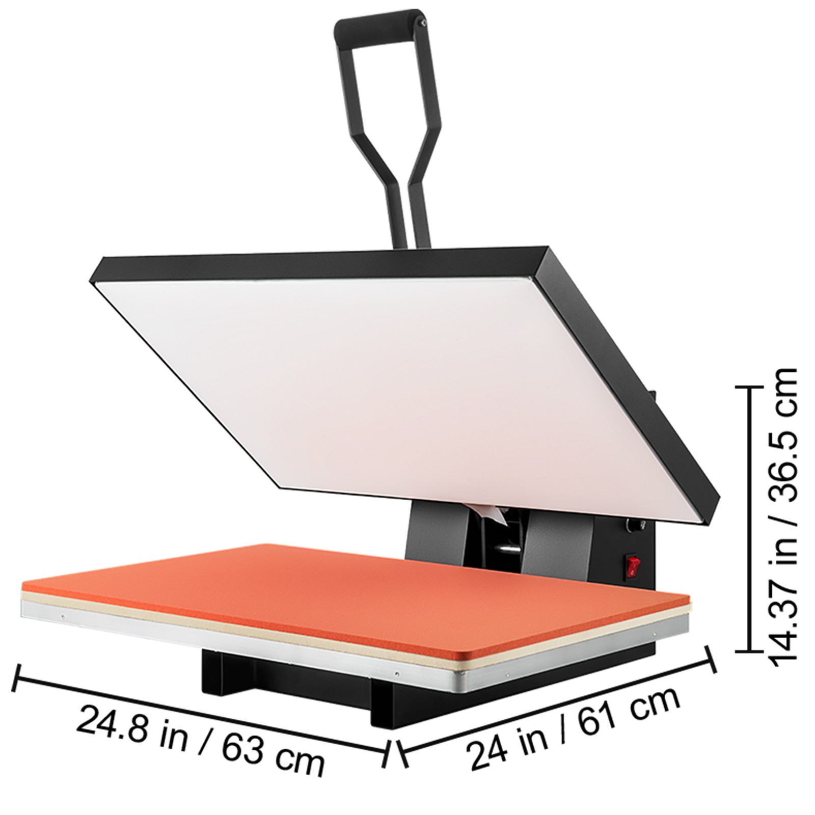 VEVOR Heat Press Machine 16″ x 24″ Clamshell Sublimation Printer for T-shirt