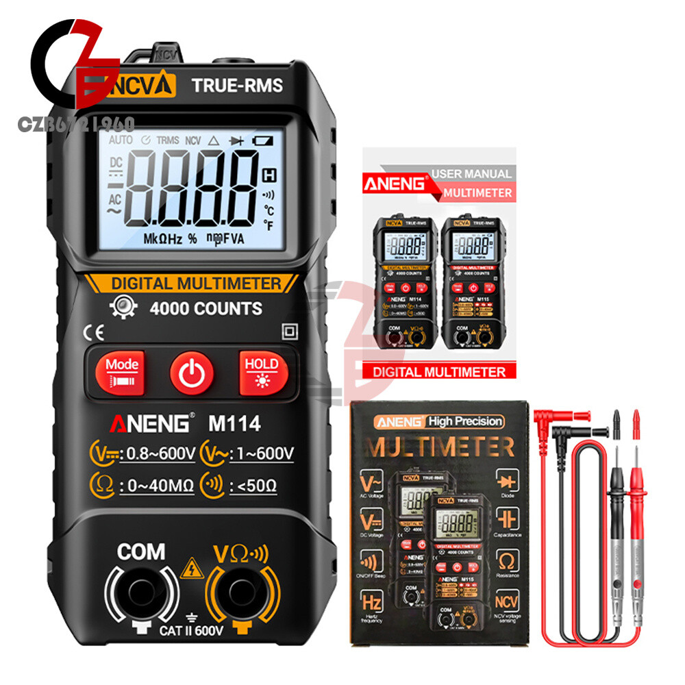 ANENG Digital Multimeter Automatic Voltmeter NCV Resistance Electrician Tester
