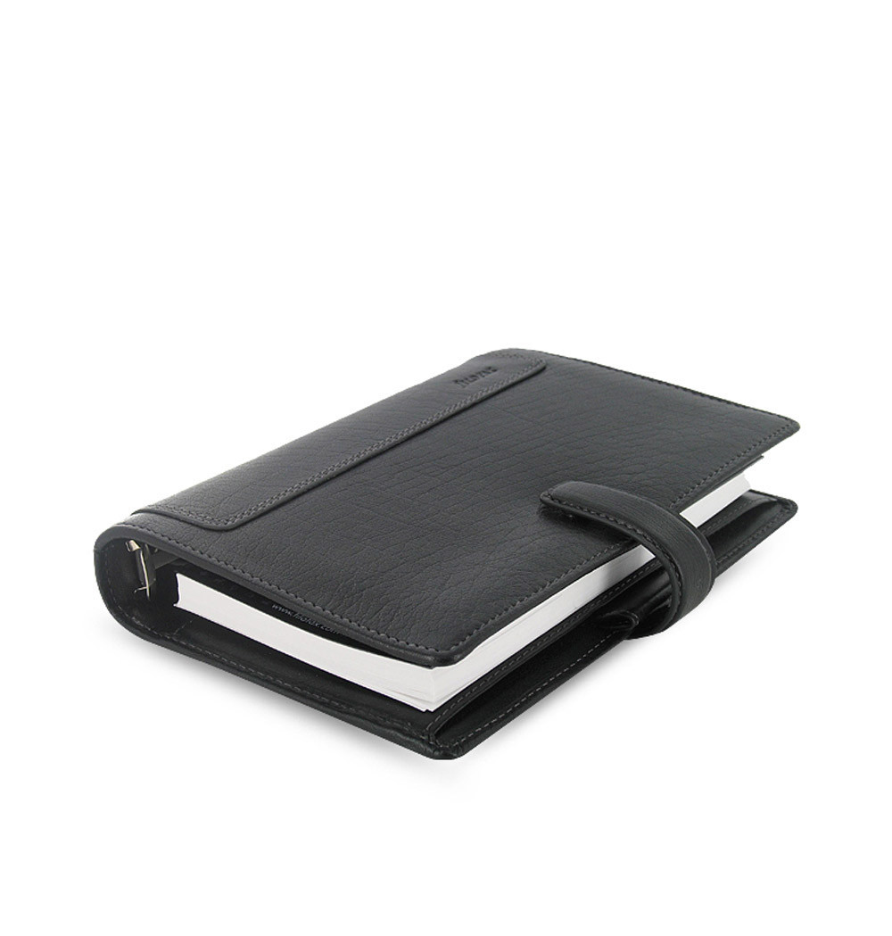 Filofax Personal Size Holborn Organiser Planner Diary Leather Black -025116 Gift