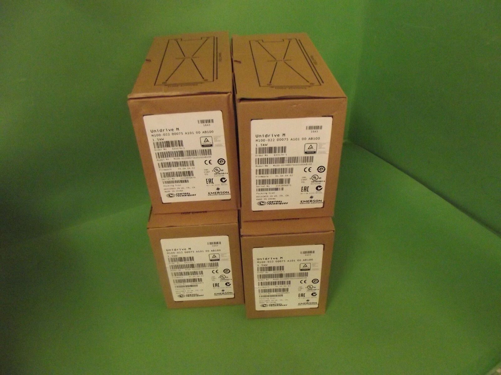 Control Techniques EMERSON UNIDRIVE M M100-022 00075 A101 00 AB100 1.5 kW