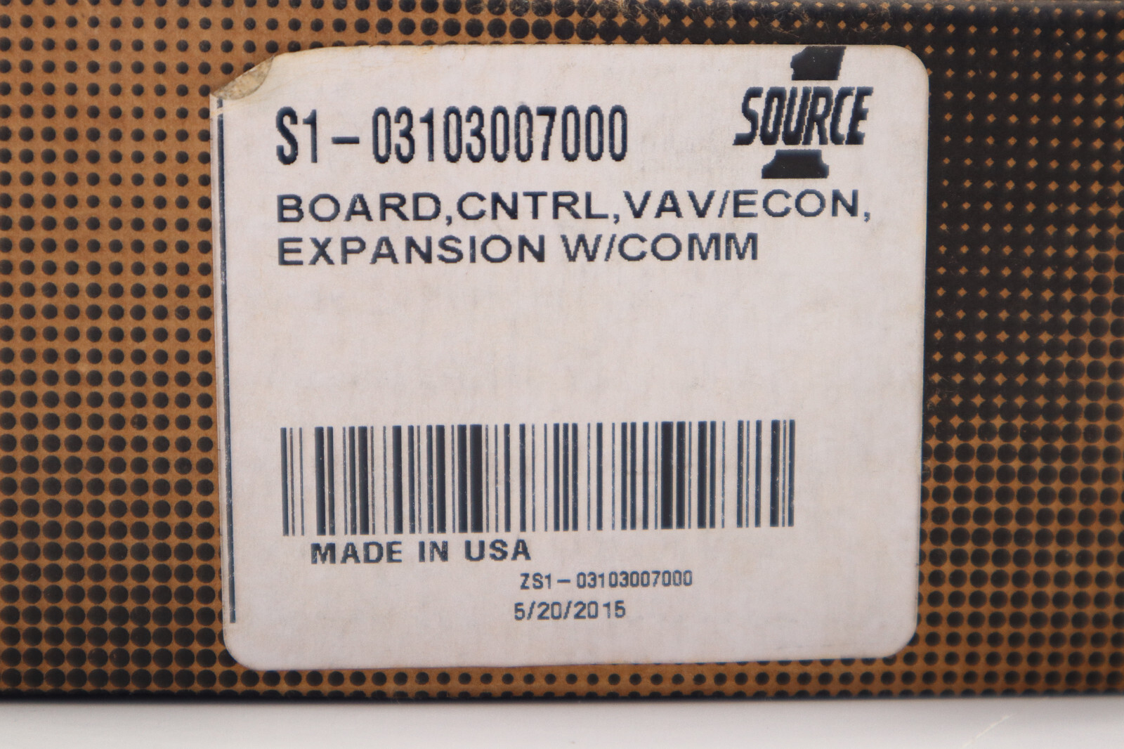 Source 1 Board, Control, Vav/Econ, Expansion W/Comm S1-03103007000