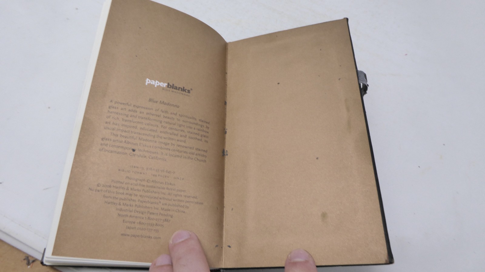 Paper Blanks Blue Madonna Biblio Lined Journal 2006 READ