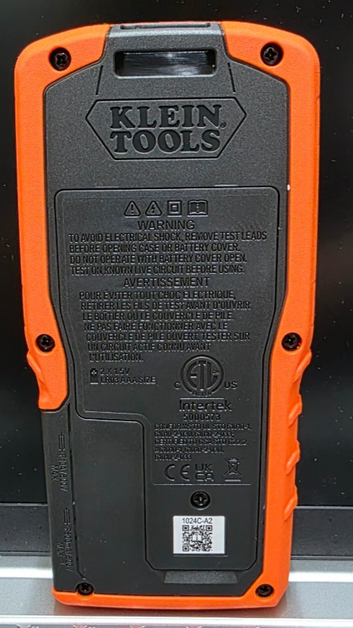 Klein Tools MM450 600V Slim Digital Multimeter TRMS Auto-Ranging Temp