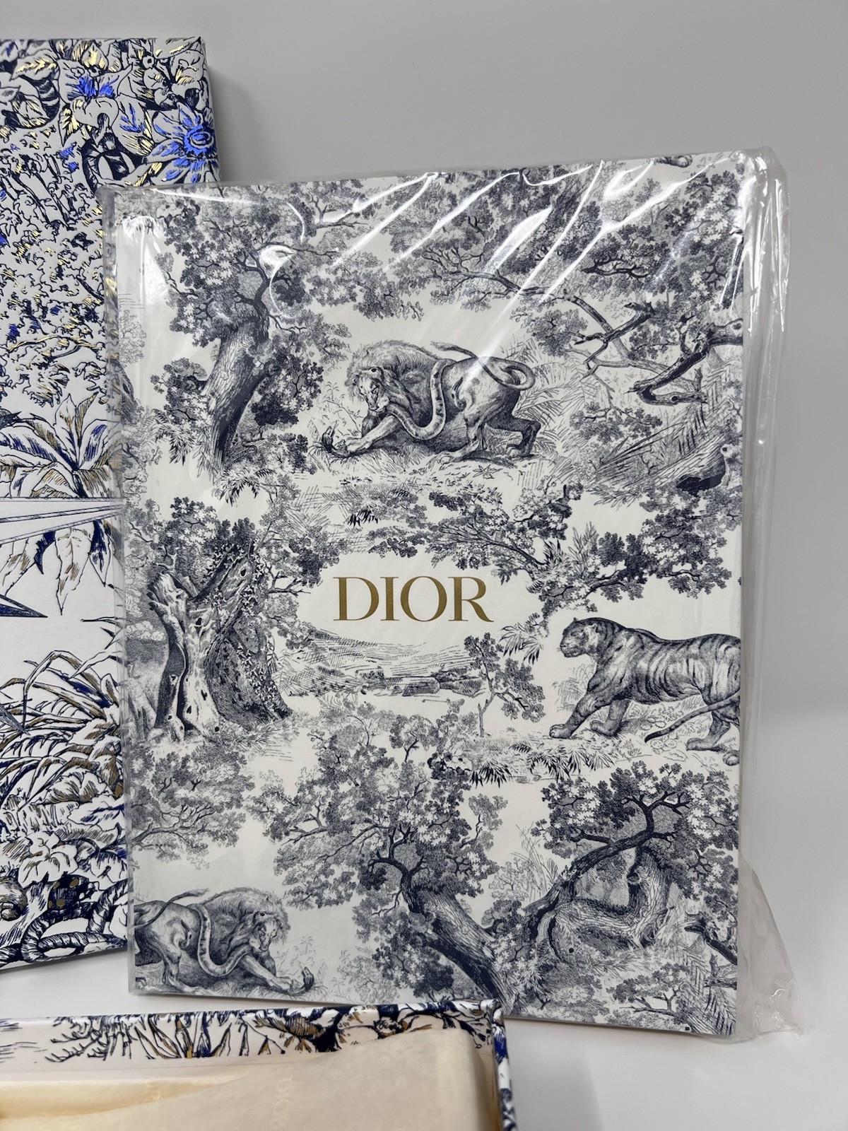Christian Dior Toile de Jouy Large Gift Box with Notebook