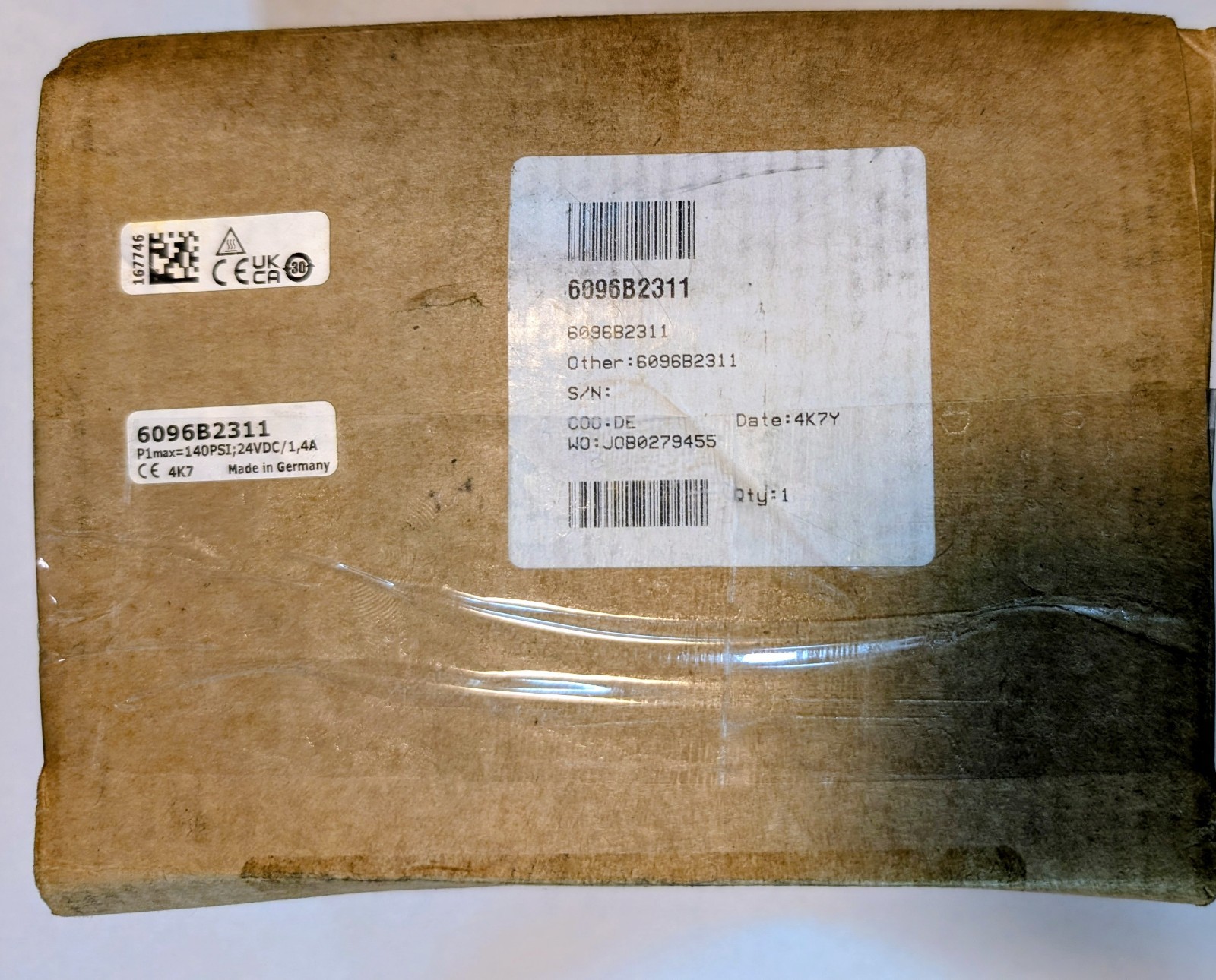 NEW 6096B2311 AVENTIC Sentronic D Series (608/609) 3-way proportional valve