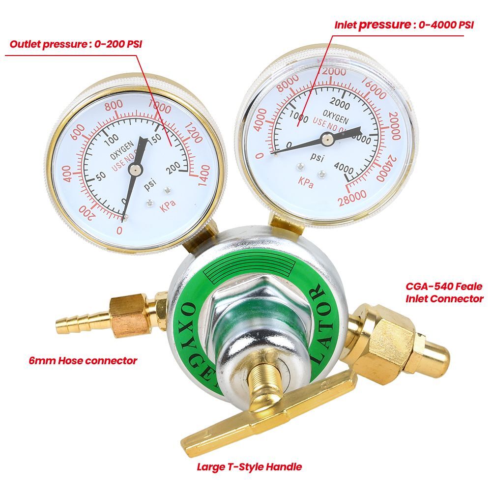 Oxygen Acetylene Regulators Combo Welding Gas Gauges CGA540/510 Welding Torch