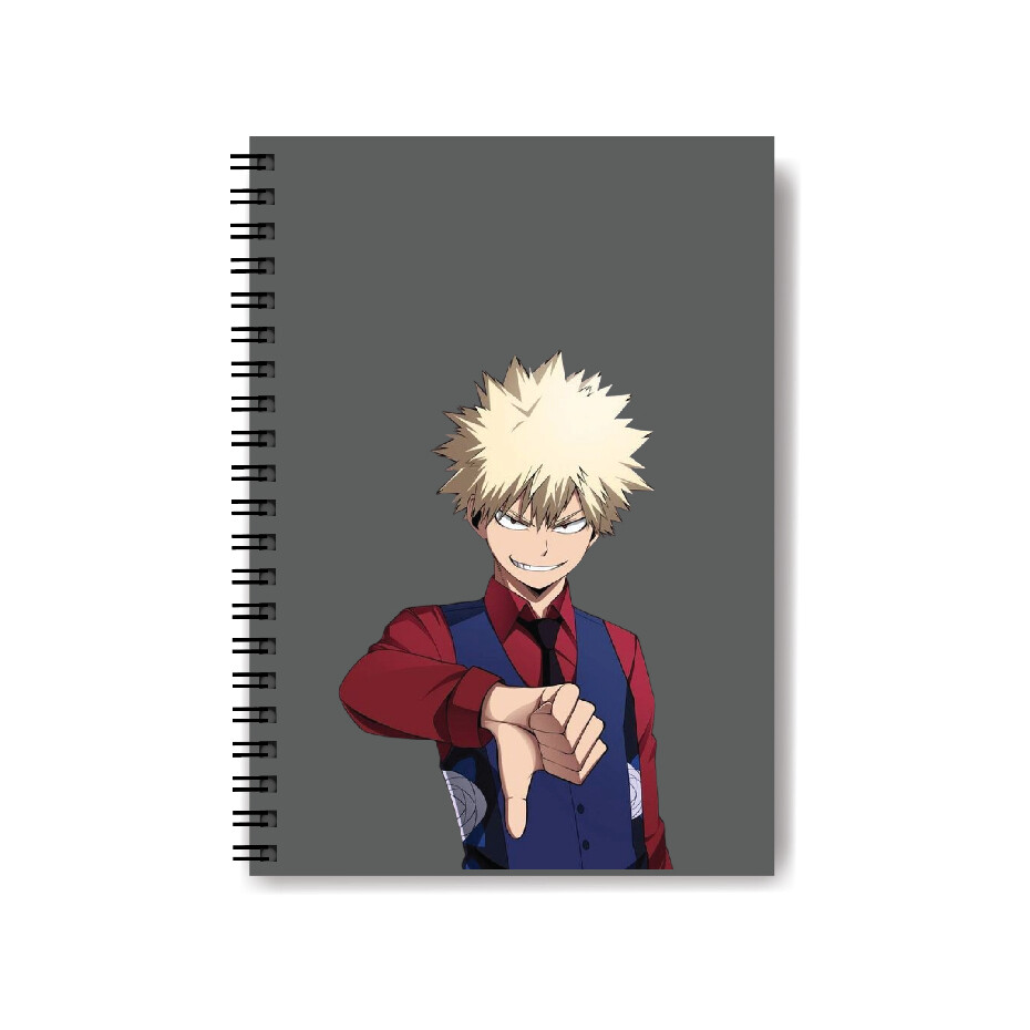 A5 Notebook Sidebind Anime Design Cardcover Book Lined Journal School Office