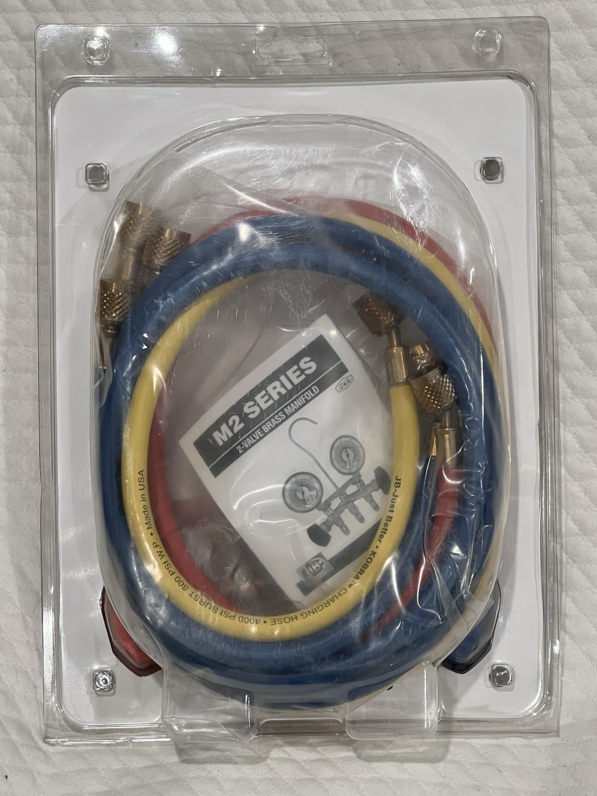 JB Industries manifold gauge, 2 Valve M2-5-410A HD NEW