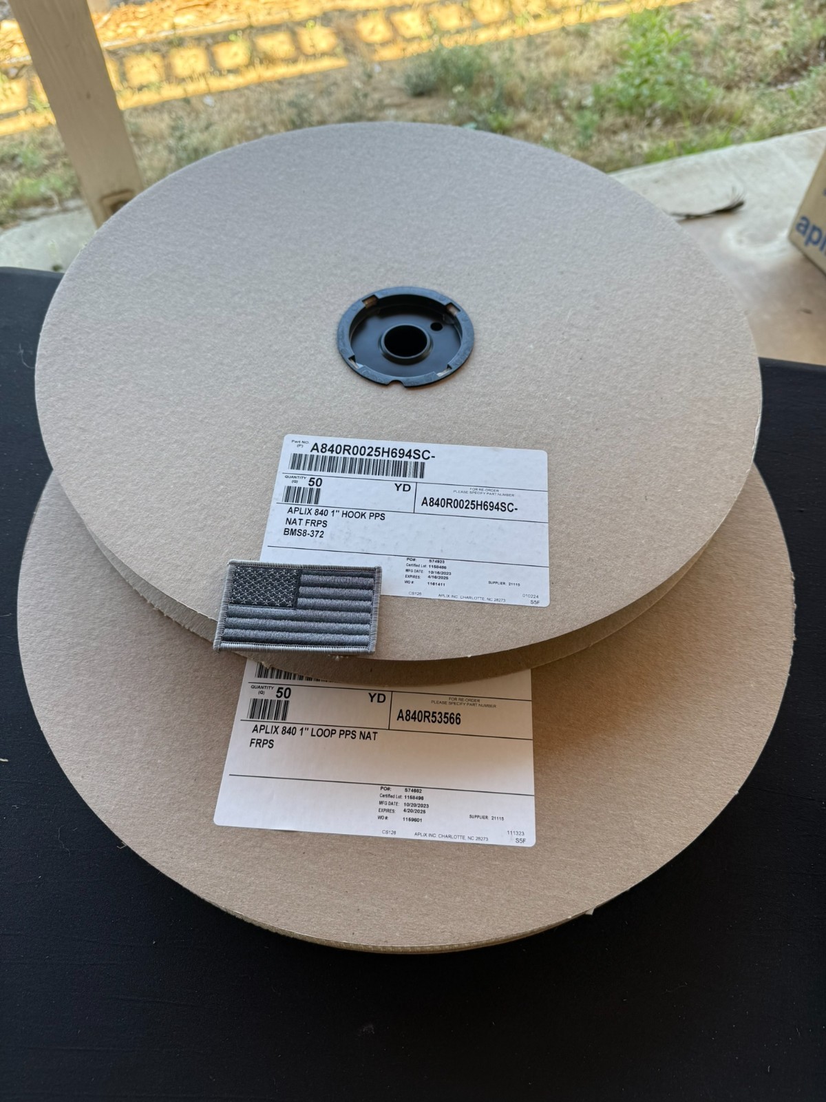 APLIX 840 – ADHESIVE BACKED – HEAVY DUTY HIGH TEMP- BOTH HOOK & LOOP – 1″ X 150′