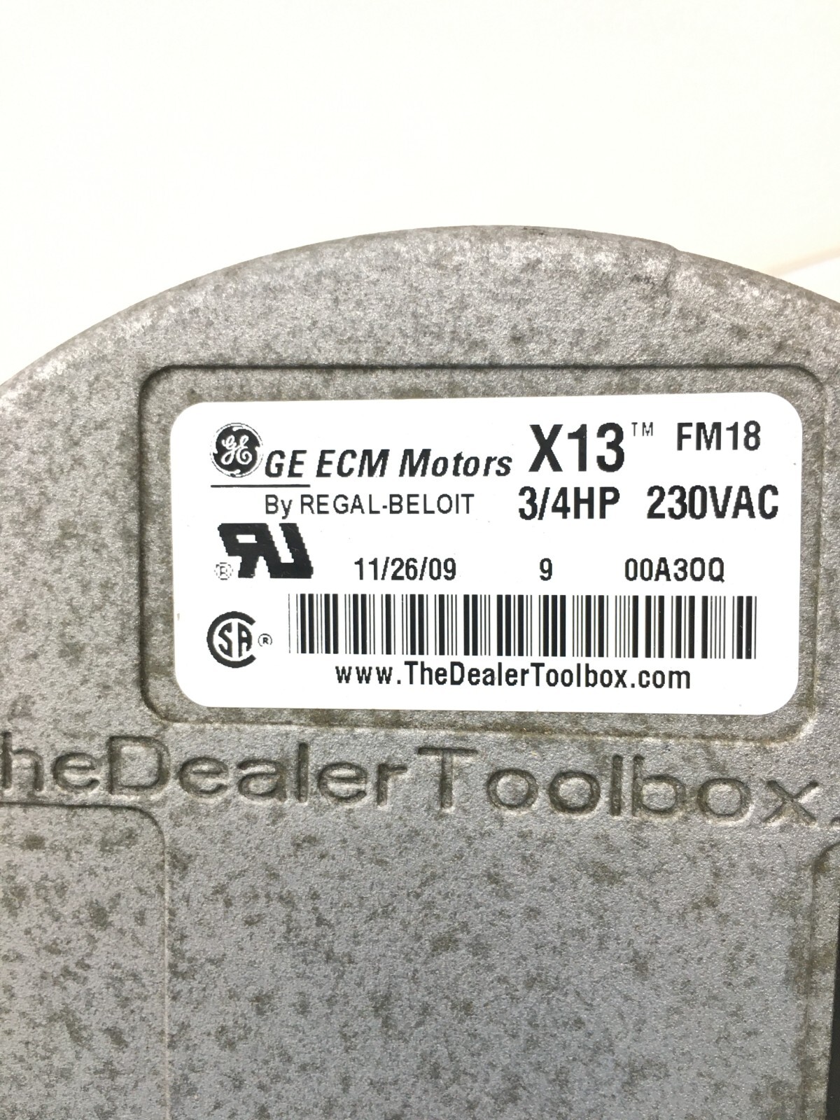 GE X13 ECM Motors FM18 230VAC 3/4HP CCW LE rotation Module Only used #Z599
