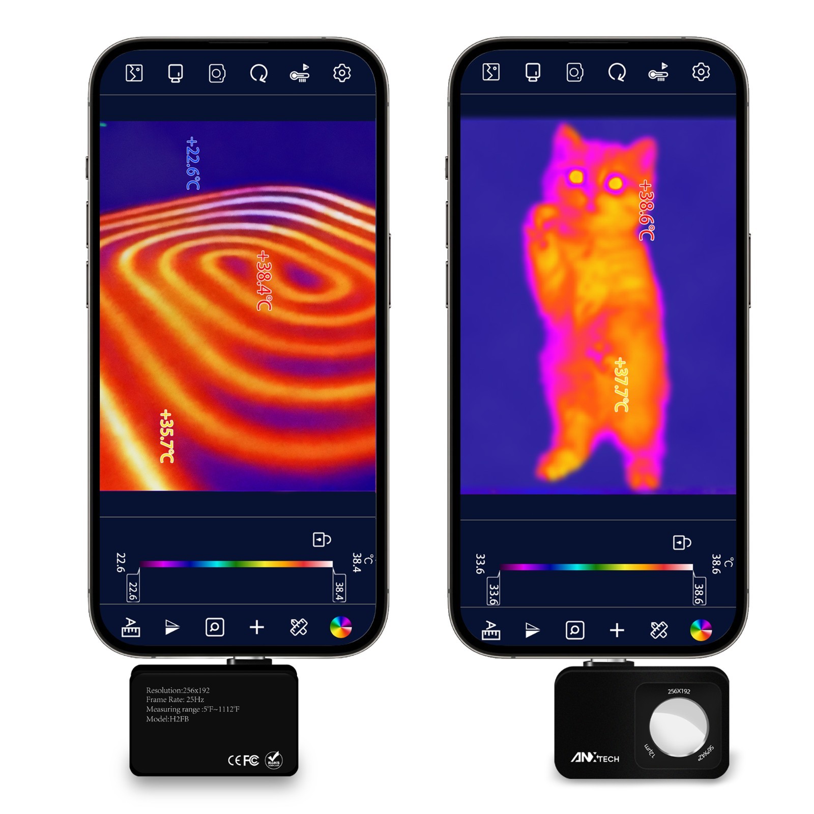 ANXTECH Thermal Camera 512×384 IR Resolution Infrared Camera for Android Pocket