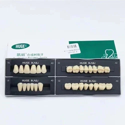 28Pcs Resin Dental Temporary Upper&Lower Acrylic Denture Teeth Full Set A1/A2/A3