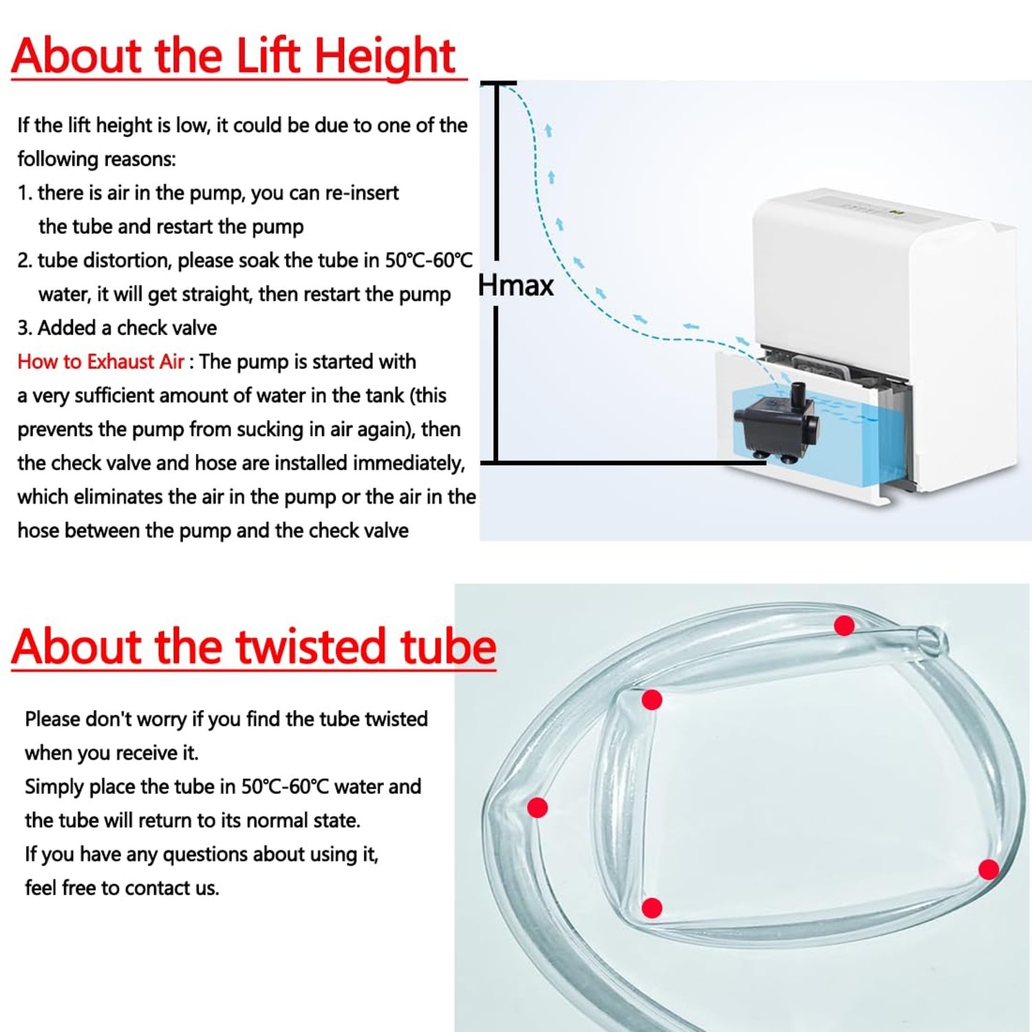 Upgraded Small Condensate Pump for Dehumidifier, Max 7ft Lift, Drain Pumps wi…